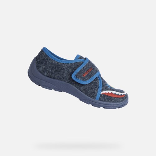 Geox Nymel Hausschuhe Mädchen Navy Blau | MYE-970453