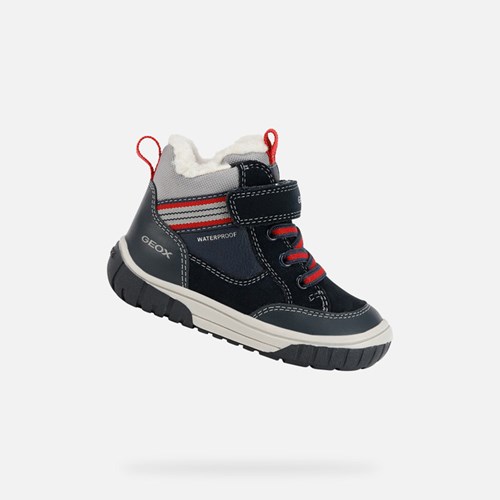 Geox Omar Mid-calf Boots Baby Navy Rot | WRU-951482