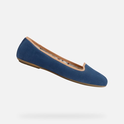 Geox Palmaria Ballerinas Damen Blau Hautfarbe | TRF-078452