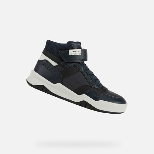 Geox Perth Sneakers Jungen Navy Hellgrau | ZTP-803972