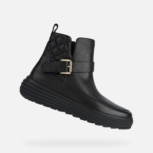 Geox Phaolae Stiefeletten Damen Schwarz | BAT-190426