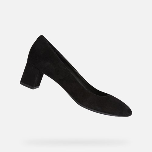 Geox Pheby 50 Keilabsatz Damen Schwarz | JIR-972160