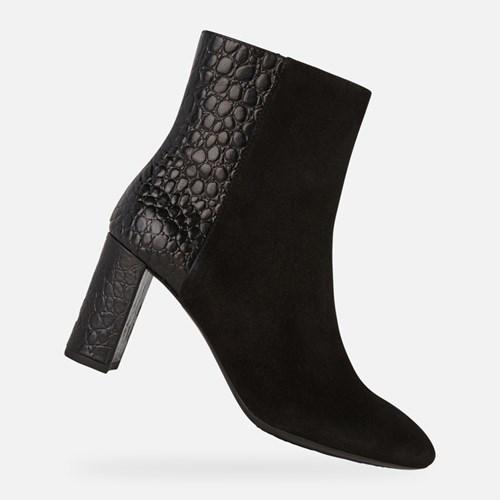 Geox Pheby 80 Keilabsatz Damen Schwarz | TAM-618023