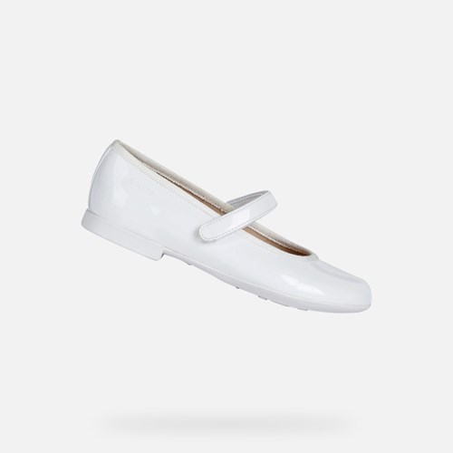 Geox Plie Ballerinas Mädchen Weiß | VWM-251604