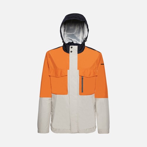 Geox Ponza Jacke Herren Blau Orange Beige | LEK-681492