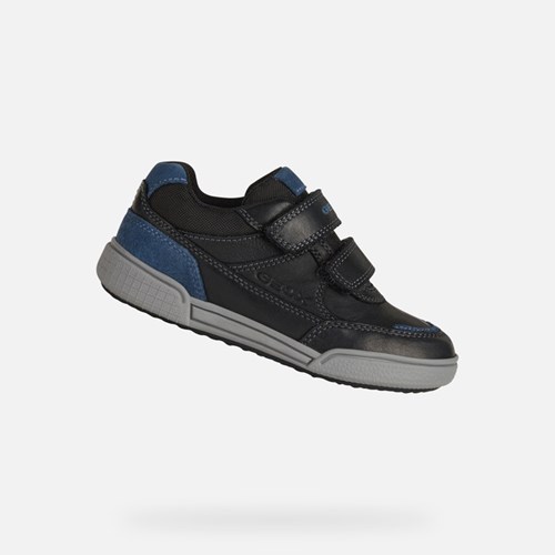 Geox Poseido Sneakers Jungen Schwarz Blau | LIE-754239