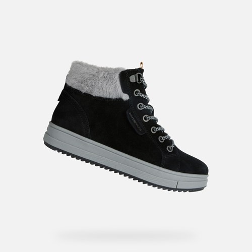 Geox Rebecca Sneakers Mädchen Schwarz | FQR-602847