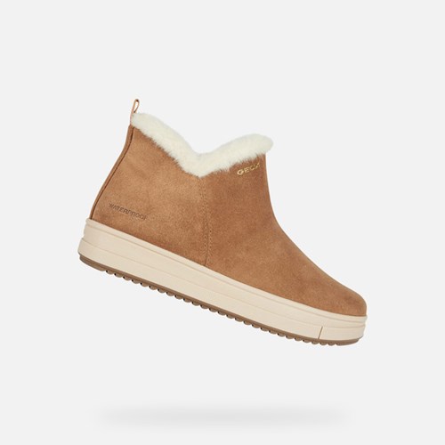 Geox Rebecca Stiefeletten Mädchen Whisky | QOL-453627