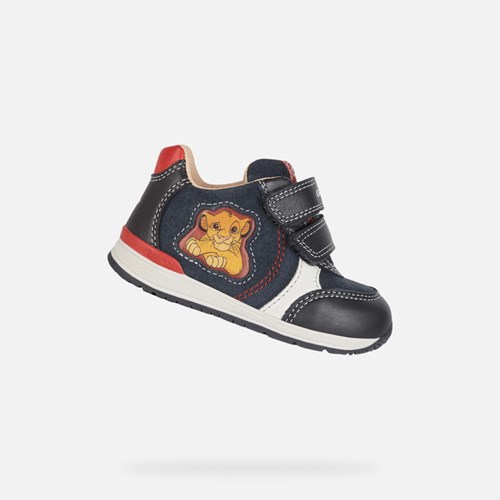 Geox Rishon Sneakers Baby Dunkelnavy Rot | DOP-623085