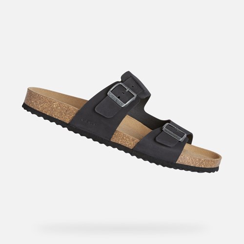 Geox Sandal Ghita Sandalen Herren Schwarz | SZU-905176