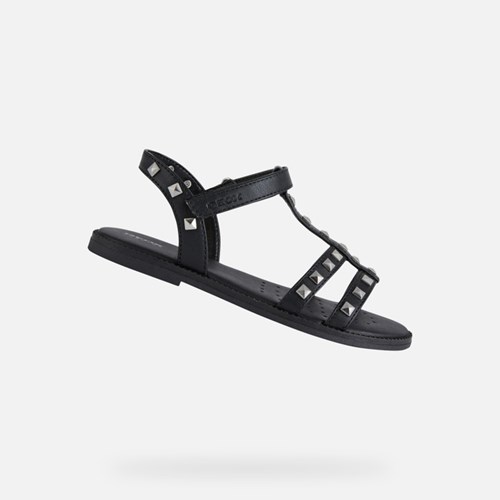 Geox Sandal Karly Sandalen Mädchen Schwarz | OCI-279341