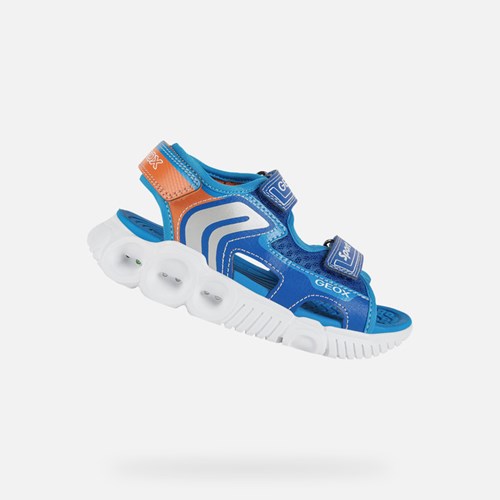 Geox Sandal Wroom Sandalen Jungen Königsblau Orange | MCR-347091