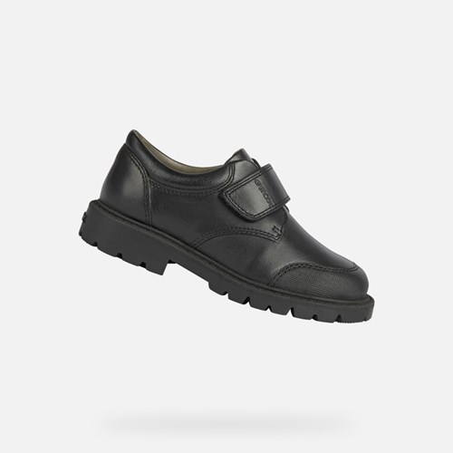 Geox Shaylax Klettschuhe Jungen Schwarz | NXO-539826