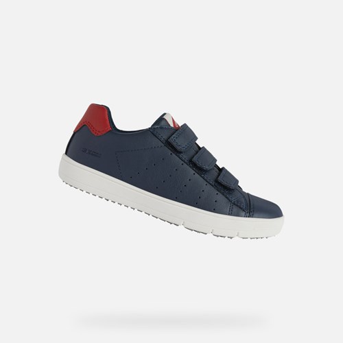 Geox Silenex Sneakers Jungen Navy Rot | VQE-397562