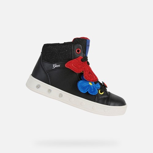Geox Skylin Sneakers Mädchen Schwarz Mehrfarbig | GYA-317024