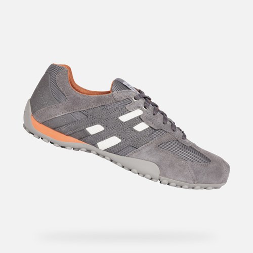 Geox Snake Sneakers Herren Hellgrau | GLF-762549