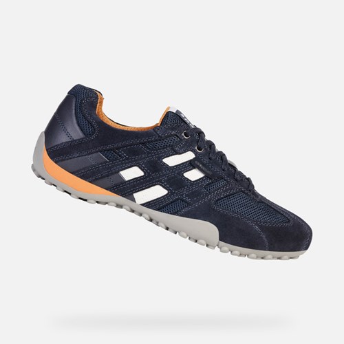 Geox Snake Sneakers Herren Navy | IHM-042573