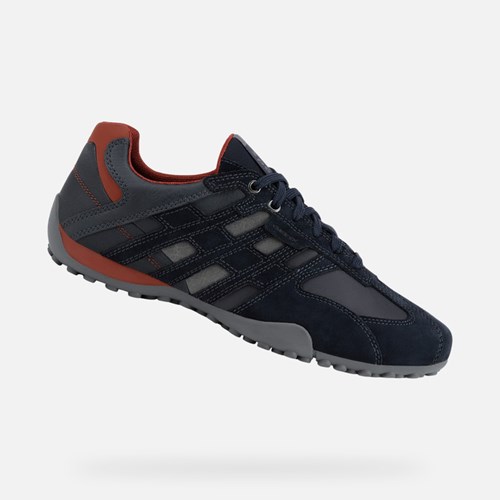 Geox Snake Sneakers Herren Navy | STH-249153