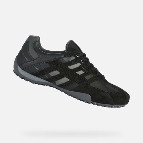 Geox Snake Sneakers Herren Schwarz | XVP-149728
