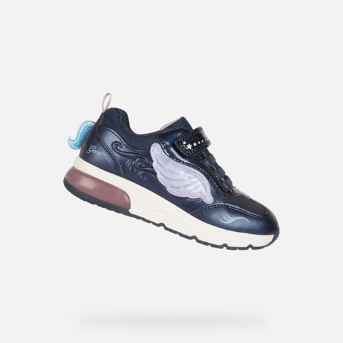 Geox Spaceclub Sneakers Mädchen Navy Rosa | KIQ-987052