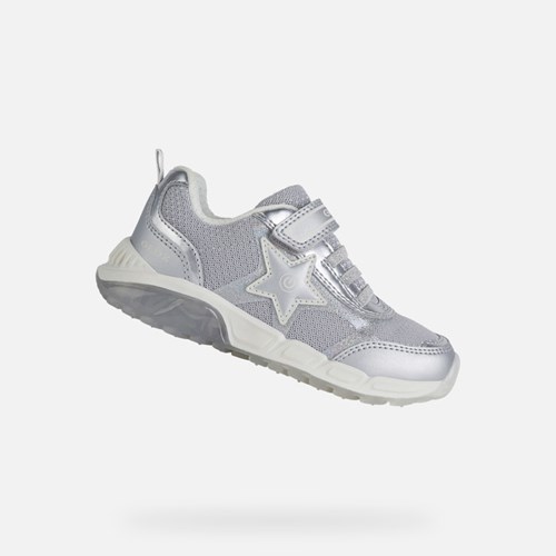 Geox Spaziale Sneakers Mädchen Silber | KFY-809127