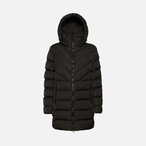Geox Spherica Daunenjacken Damen Schwarz | TMP-849370