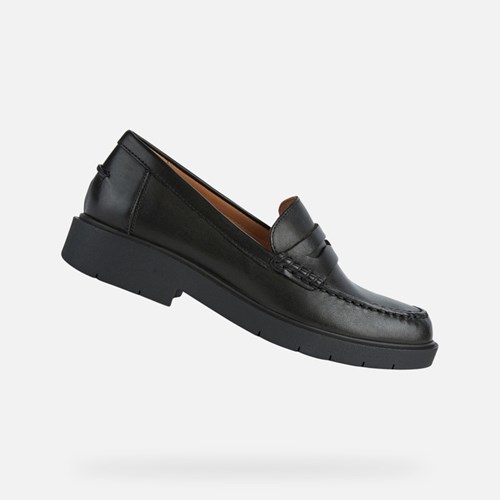 Geox Spherica Ec1 Loafers Damen Schwarz | VUP-713245