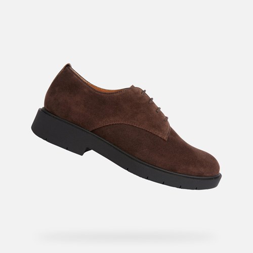Geox Spherica Ec1 Schnürschuhe Damen Kaffee | UZD-238054