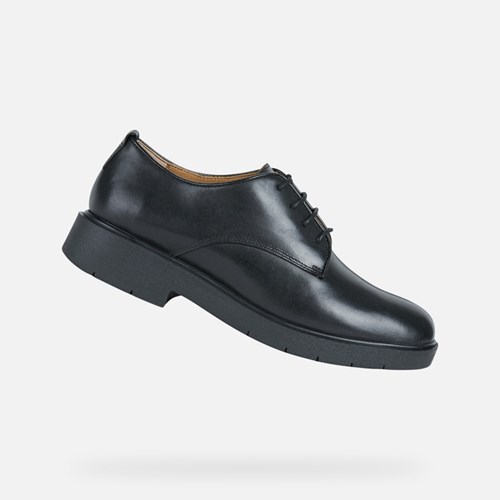 Geox Spherica Ec1 Schnürschuhe Damen Schwarz | HAY-265437