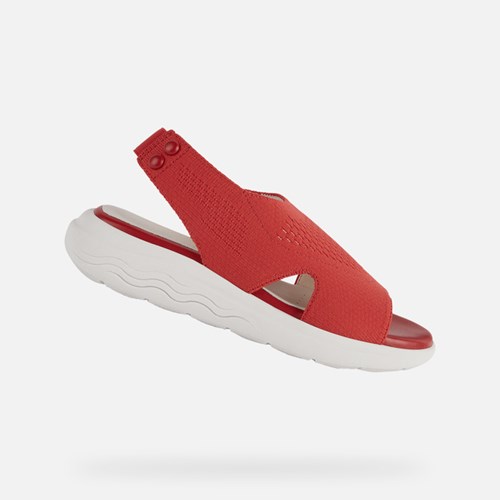 Geox Spherica Ec5 Sandalen Damen Rot | PIL-027985