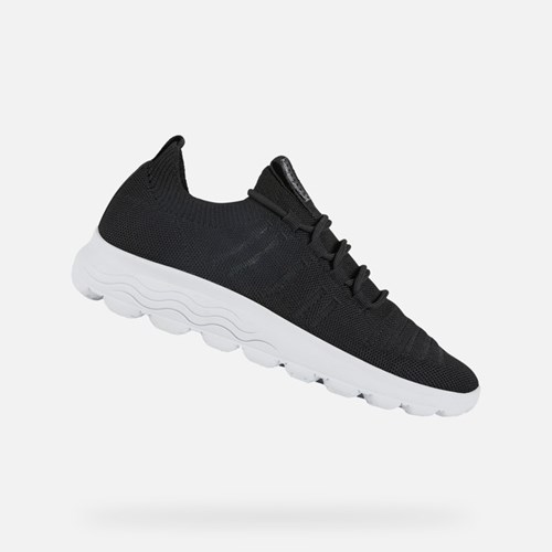 Geox Spherica Sneakers Damen Schwarz | NWE-178360
