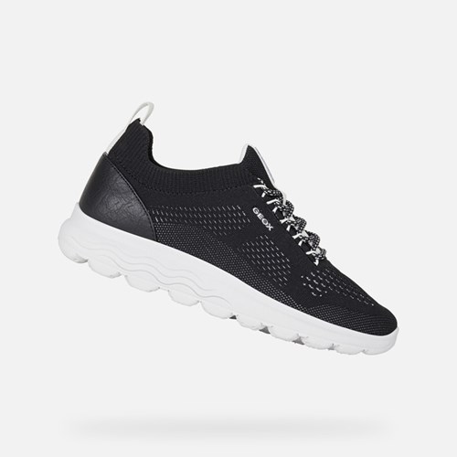 Geox Spherica Sneakers Damen Schwarz | PQR-623784