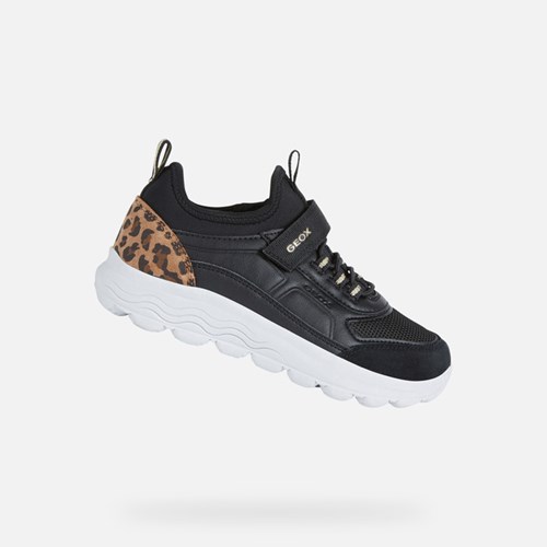Geox Spherica Sneakers Mädchen Schwarz | FKN-298746
