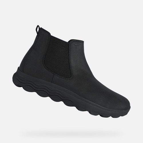 Geox Spherica Stiefeletten Herren Schwarz | QPK-657049