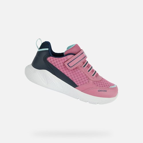 Geox Sprintye Sneakers Mädchen Fuchsie Navy | PSG-174326