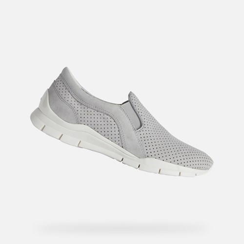 Geox Sukie Slip On Damen Hellgrau | MKQ-493086