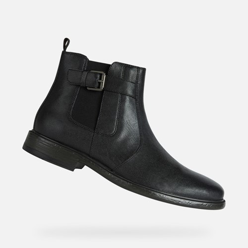 Geox Terence Stiefeletten Herren Schwarz | BGO-936701