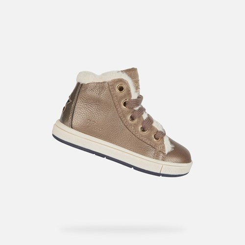 Geox Trottola Sneakers Baby Grau Weiß | HIZ-206894