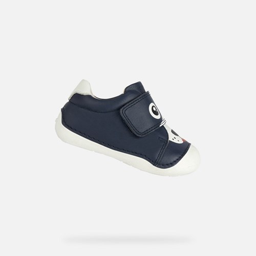 Geox Tutim Sneakers Baby Navy Weiß | BAD-714062