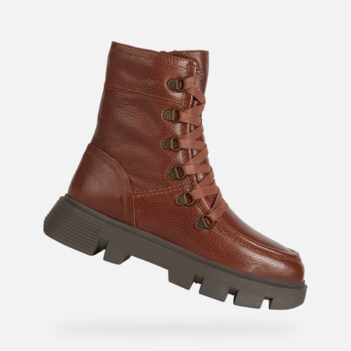 Geox Vilde Stiefeletten Damen Braun | RHX-528640