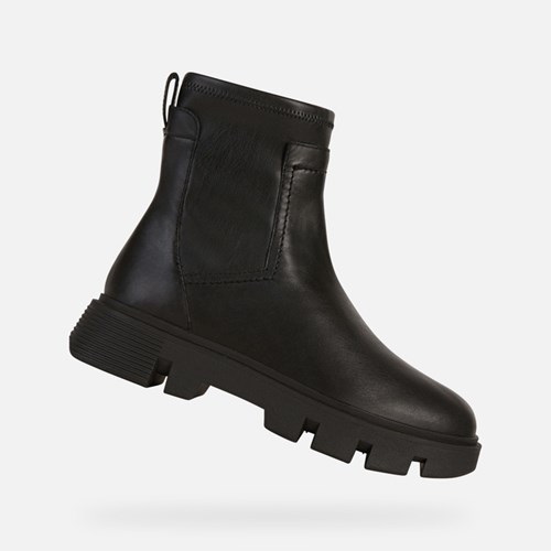 Geox Vilde Stiefeletten Damen Schwarz | HJR-852061