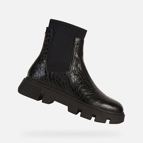 Geox Vilde Stiefeletten Damen Schwarz | PMW-813924