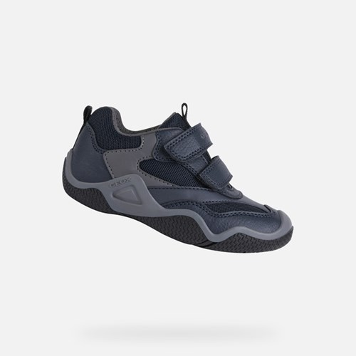 Geox Wader Sneakers Jungen Navy Dunkelgrau | XLT-731659