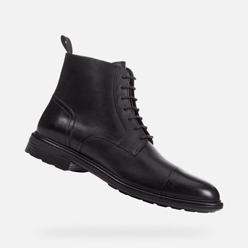 Geox Walk Pleasure Stiefeletten Herren Schwarz | CYS-548931
