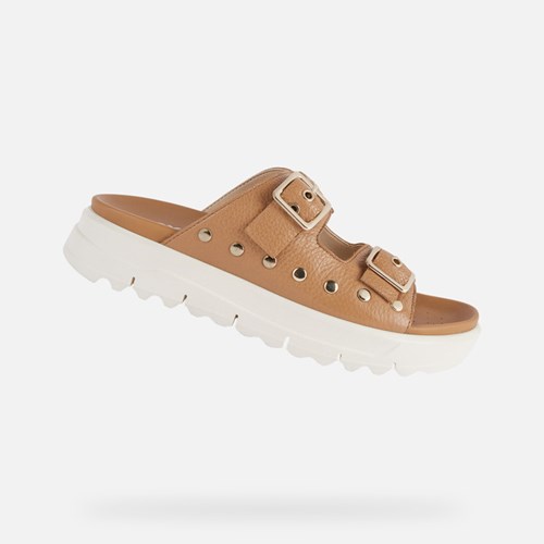 Geox Xand 2.1s Sandalen Damen Camel | QDU-082697