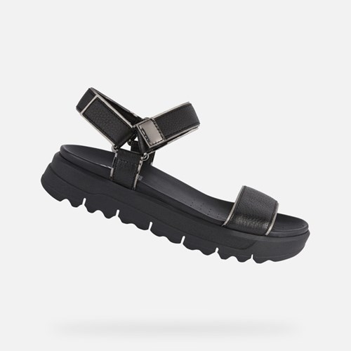 Geox Xand 2.1s Sandalen Damen Schwarz | YFE-841237