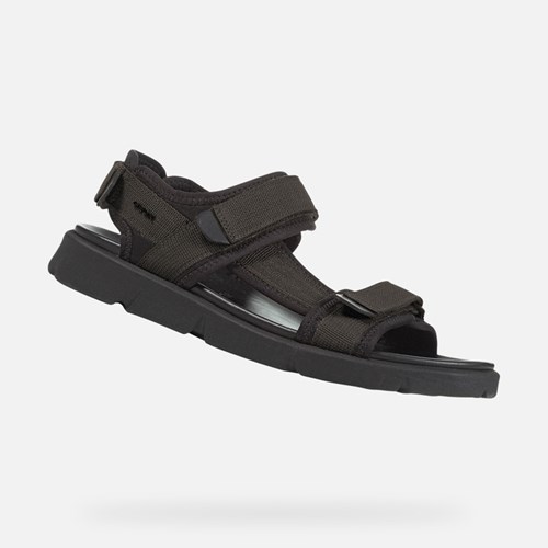 Geox Xand 2s Sandalen Herren Grau Schwarz | FHM-584290